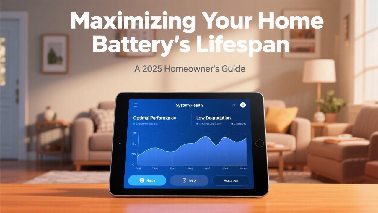 Maximizing Your Home Battery's Lifespan A 2025 Homeowner's Guide
