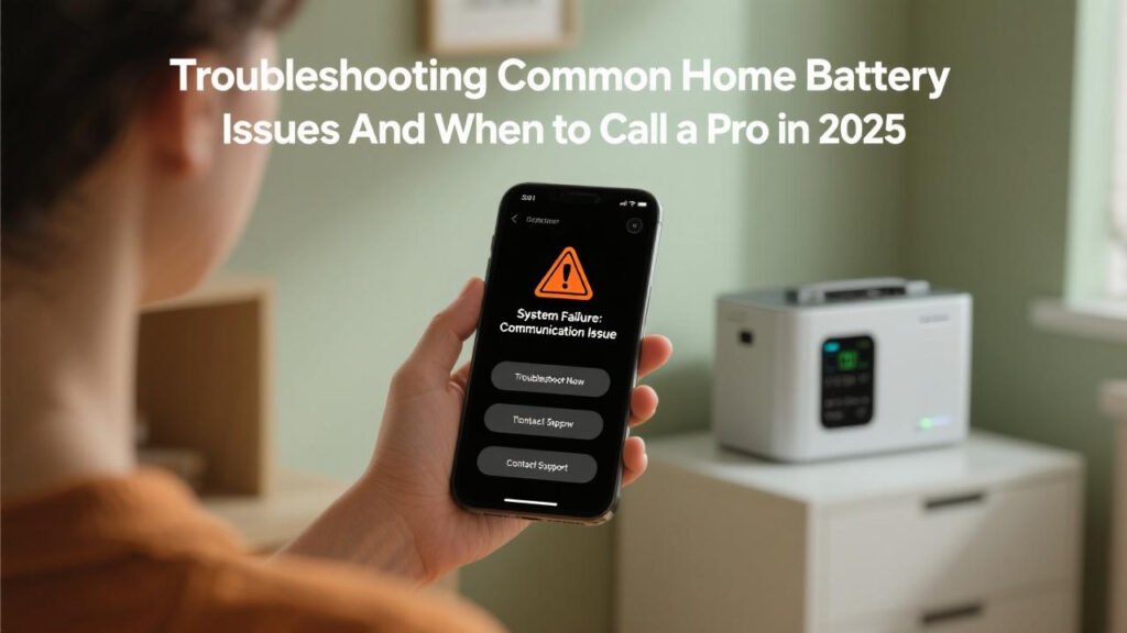Troubleshooting Common Home Battery Issues And When to Call a Pro in 2025-2 Troubleshooting Common Home Battery Issues And When to Call a Pro in 2025