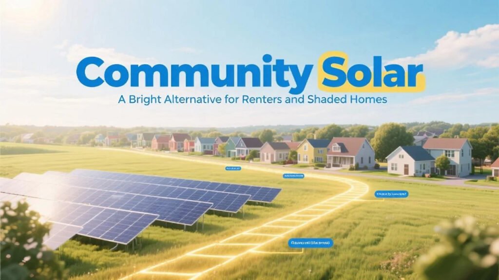 Community Solar A Bright Alternative for Renters and Shaded Homes4 Community Solar A Bright Alternative for Renters and Shaded Homes4