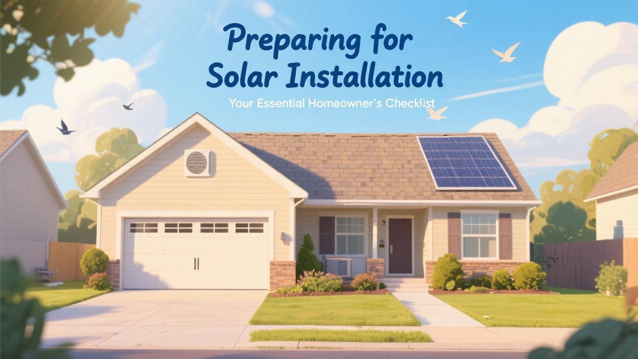 Preparing for Solar Installation Your Essential Homeowner's Checklist