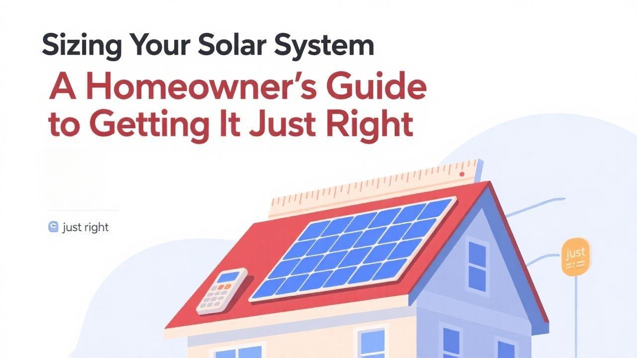 Sizing Your Solar System A Homeowner's Guide to Getting It Just Right