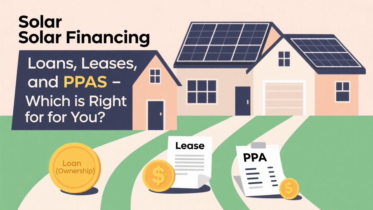 Solar Financing Loans, Leases, and PPAs - Which is Right for You