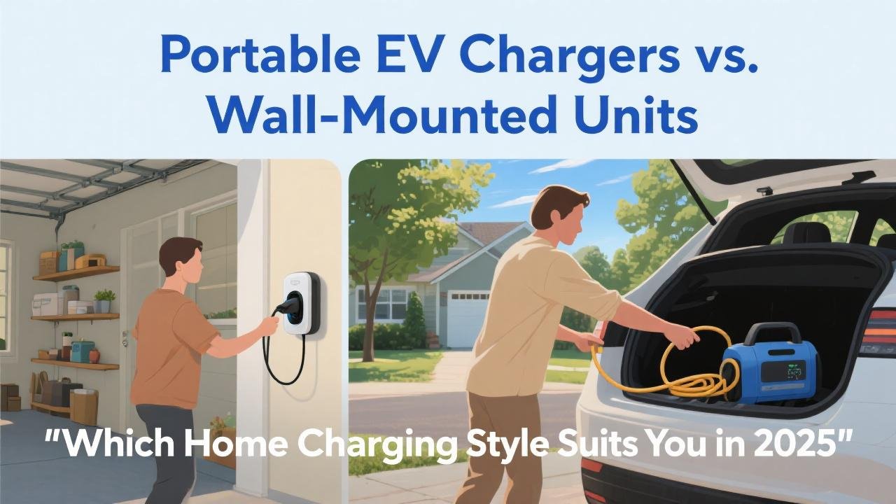 Portable EV Chargers vs. Wall-Mounted UnitsWhich Home Charging Style Suits You in 2025