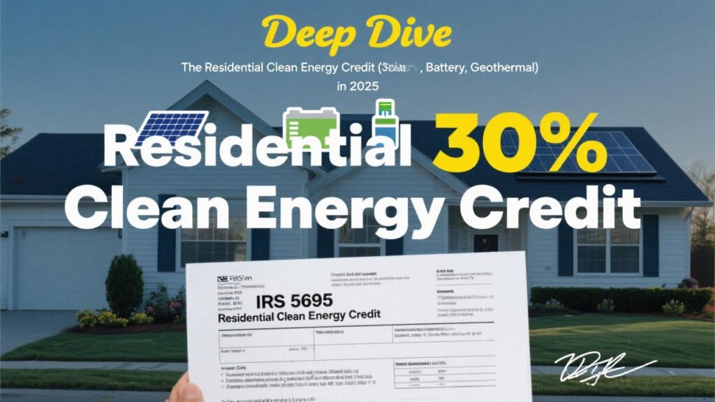 Deep DiveThe Residential Clean Energy Credit (Solar, Battery, Geothermal) in 2025-2 Deep DiveThe Residential Clean Energy Credit (Solar, Battery, Geothermal) in 2025