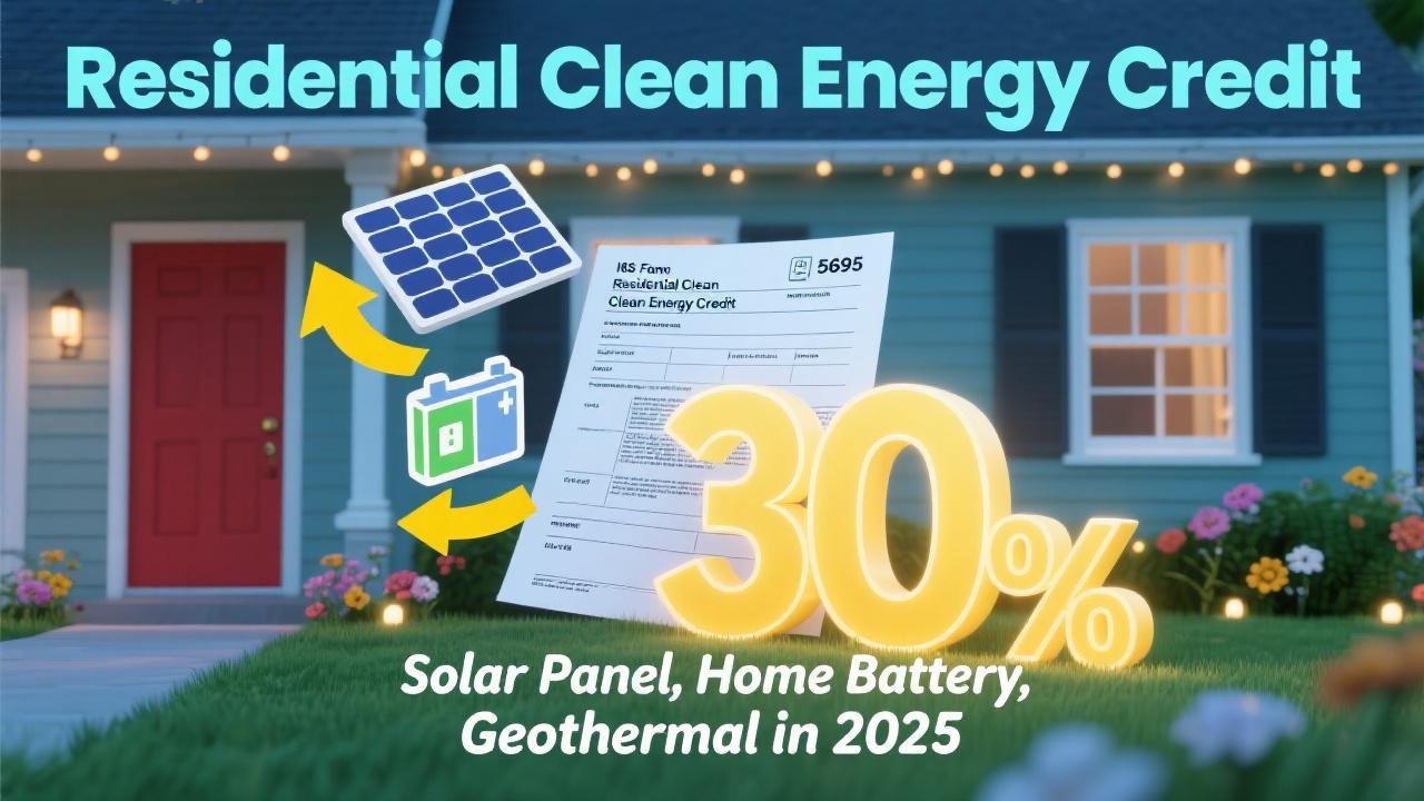 Deep DiveThe Residential Clean Energy Credit (Solar, Battery, Geothermal) in 2025