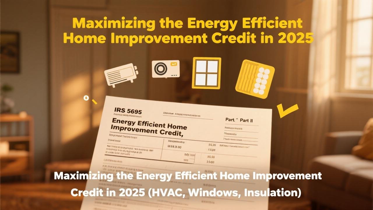 Maximizing the Energy Efficient Home Improvement Credit in 2025 (HVAC, Windows, Insulation)