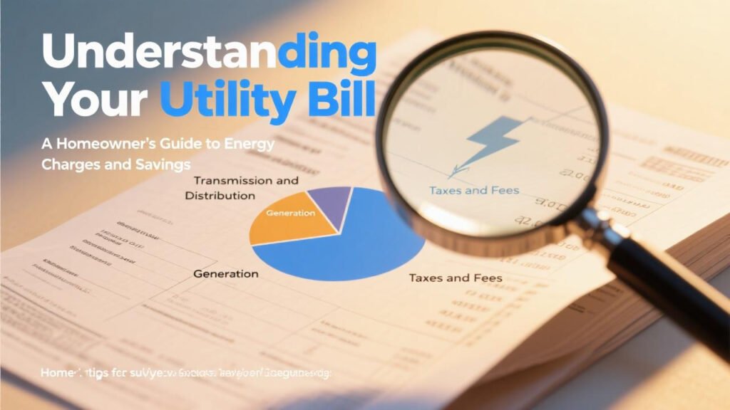 Understanding Your Utility Bill A Homeowner's Guide to Energy Charges and Savings2 Understanding Your Utility Bill A Homeowner's Guide to Energy Charges and Savings